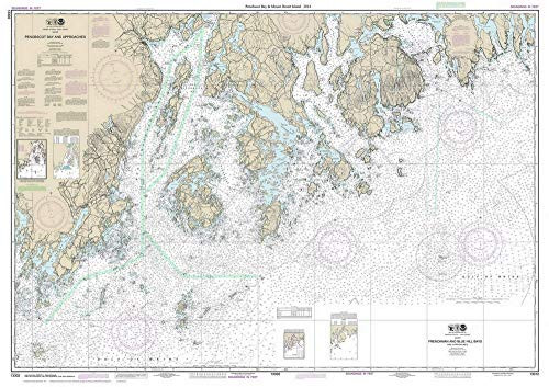 Penobscot Bay and Mt Desert Island - 2014 Nautical Map -Maine CUSTOM 80000 AC Reprint - Charts 13302-13312 Penobscot Bay and Mt Desert Island - 2014 Nautical Map -Maine CUSTOM 80000 AC Reprint - Charts 13302-13312