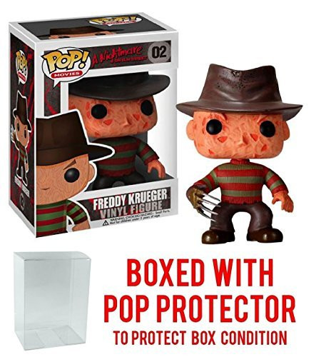 Funko Pop! Movies: A Nightmare on Elm Street - Freddy Krueger Vinyl Figure (Bundled with Pop BOX PROTECTOR CASE)