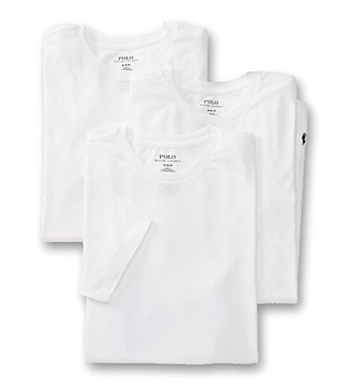 Polo Ralph Lauren Slim Fit Crew Neck Undershirts 3-Pack White Large