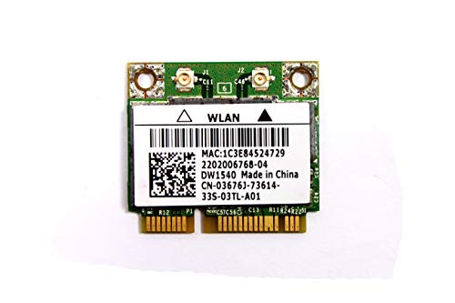 3676J - Dell Wireless 1540 DW1540 WiFi 802.11 a b g n Half-Height Mini-PCI Express Card - 3676J