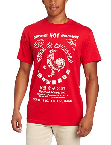 Sriracha Mens Hot Chili Sauce T-Shirt Red X-Large