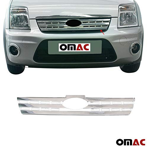 Stainless Steel Chrome Front Bumper Grill Cover 1 Pcs. for Ford Transit Connect 2010-2013