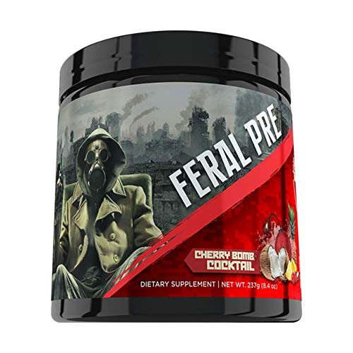 Apocalypse Labz Feral Pre Pre-Workout Powder Supplement - Boosts Energy and Focus Reduces Muscle Fatigue - Creatine Beta-Alanine Betaine Agmatine Sulfate Caffeine Taurine - Cherry Bomb Cocktail Apocalypse Labz Feral Pre Pre-Workout Powder Supplement - Boosts Energy and Focus Reduces Muscle Fatigue - Creatine Beta-Alanine Betaine Agmatine Sulfate Caffeine Taurine - Cherry Bomb Cocktail