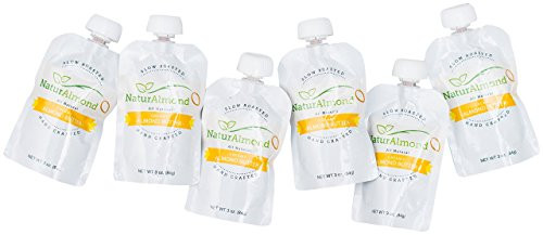 NaturAlmond Creamy Almond Butter Re-Sealable Pouch 3 oz. 6 Count
