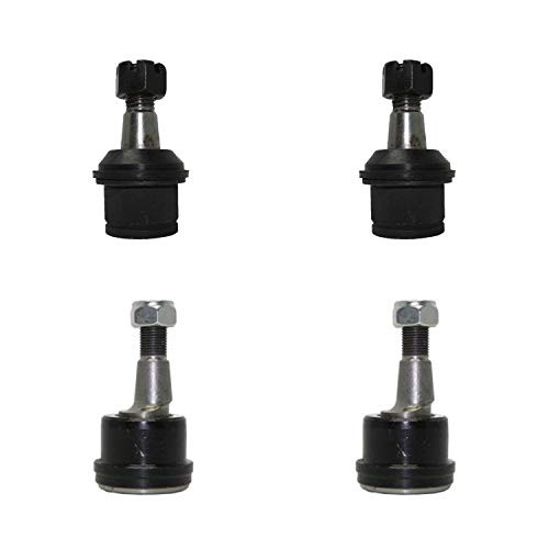 Detroit Axle - 4pc Front Upper Lower Ball Joints for 2003-2013 Dodge Ram 2500 3500 -  2011-2013 Ram 2500  - 2011-2014 Ram 3500-4WD ONLY