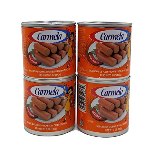 Salchichas Carmela De Pollo Picante Hot Chicken Sausage 12 Count
