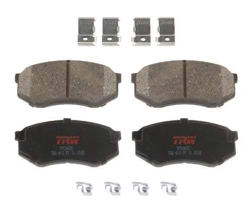 TRW TPC0433 Disc Brake Pad Set for Toyota Tacoma  1995 - 2004 and other applications Front Black