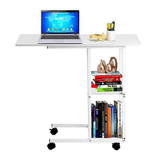 Overbed Table Table with Wheels Overbed Bedside Table with Wheels Medical Overbed Bedside Table with Wheels Over The Bed Table for Home Use and Hospital Overbed Table and Hospital