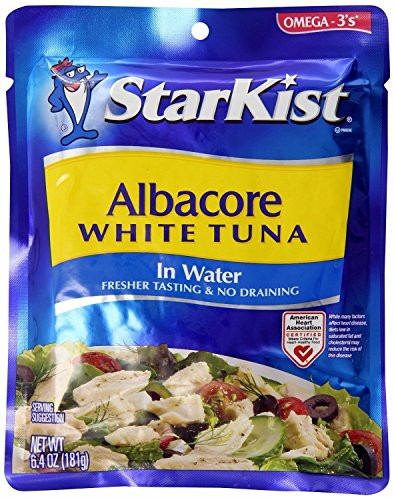 StarKist Albacore White Tuna in Water 6.4-Ounce Pouch  Pack of 10