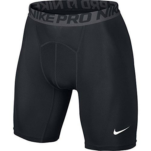 NIKE Mens Pro Shorts Black Dark Grey White Medium