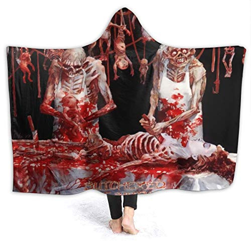 KarlMRush Cannibal Corpse Butchered at Birth BlanketSofa BlanketSuper SoftSuitable for All SeasonsHooded Blanket