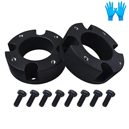 BDFHYK 3.0inch Front Leveling Lift Kit Lift Strut Spacers Compatible with 2007-2019 Toyota Tundra Sequoia 2WD 4WD Billet Aluminum