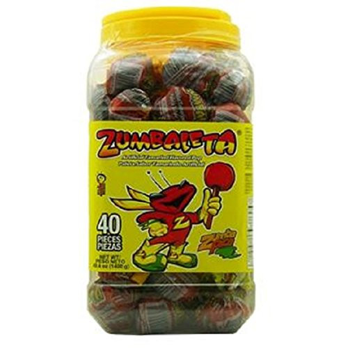 Zumbaleta Tamarind Pop Count 40  1.06 oz   - Sugar Candy   Grab Varieties  and  Flavors