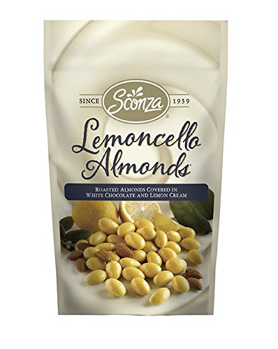 Sconza Confection Perfection Pouches Lemon Cello Almonds 5 Ounce  Pack of 12