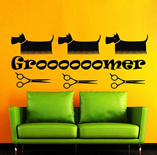 Pbldb 60X24Cm Grooming Salon Vinyl Wall Decal Pet Shop Dog Scissors Comb Pet Salon Mural Art Wall Sticker Pet Shop Grooming Salon Decoration Pbldb 60X24Cm Grooming Salon Vinyl Wall Decal Pet Shop Dog Scissors Comb Pet Salon Mural Art Wall Sticker Pet Shop Grooming Salon Decoration
