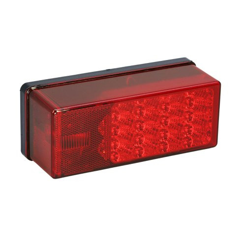 1 - Wesbar 3 inch  x 8 inch  Waterproof LED 7-Function Right Curbside Tail Light
