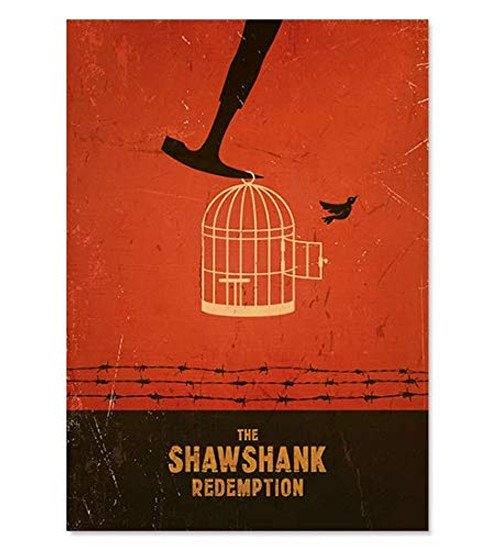 The Shawshank Redemption Minimalist Movie Poster Artwork Print Unframed Print Office Decor Home Decor Wall Hanging Cafe Decor