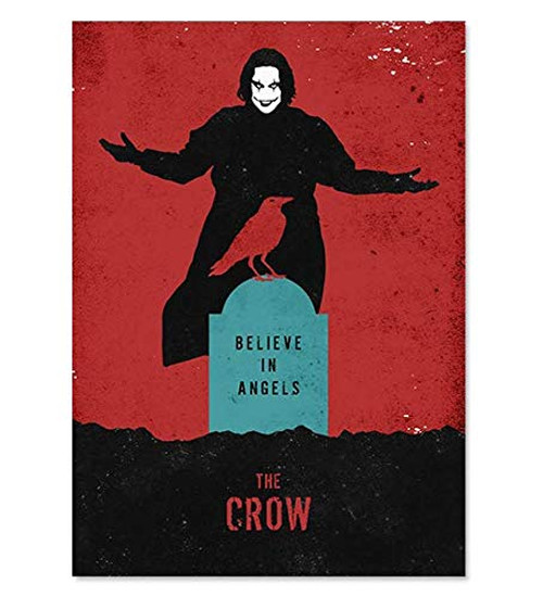 The Crow Minimalist Movie Poster Artwork Print Alex Proyas Movie Poster Unframed Print Office Decor Home Decor Wall Hanging Cafe Decor