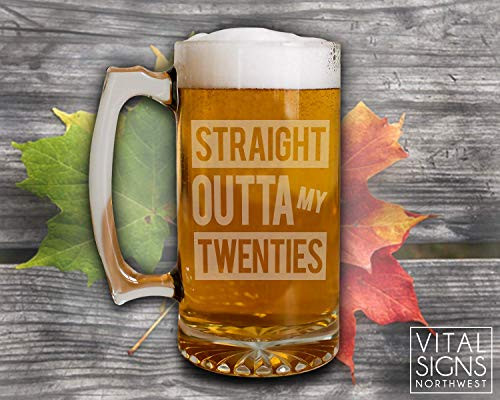 Straight outta Twenty Dirty Thirty dirty 30 30th birthday for him Birthday Beer glass Birthday Beer Beer mug Beer stein gifts