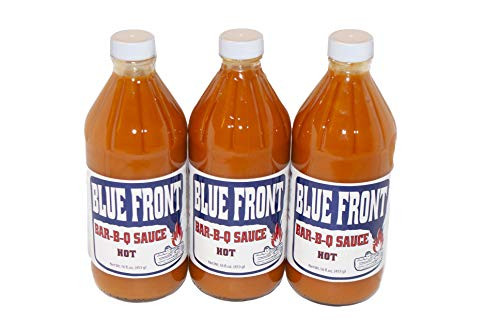 BLUE FRONT BAR-B-Q Sauce  inch HOT inch  3 PACK
