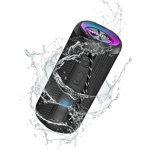 YOUXIU Portable Bluetooth Speaker IPX7 Waterproof Wireless Speaker with 20W Loud Stereo Sound Outdoor Sport Speakers with Bluetooth 5.0 20H Playtime Deep Bass TWS Pairing for Home Party