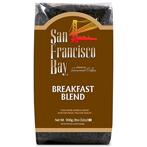 San Francisco Bay Coffee, Breakfast Blend- Whole Bean, 2-Pound (32 oz.)