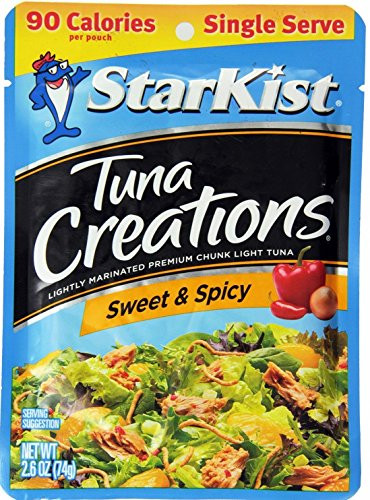 Starkist Tuna Creations Sweet  and  Spicy Single Serve 2.6-Ounce Pouch  Pack of 20