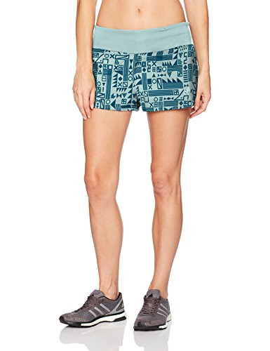 adidas Womens Running Supernova Glide Shorts Tactile Green Petrol Night X-Large
