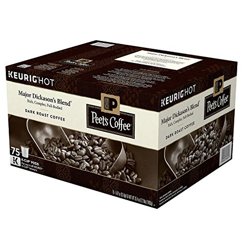 Peets Coffee Major Dickasons Blend Dark Roast  75 K-Cups