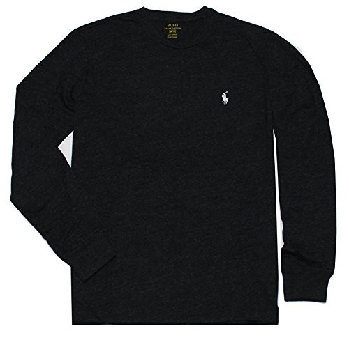 Polo Ralph Lauren Mens Long Sleeve Pony Logo T-Shirt - XX-Large - Black Charcoal