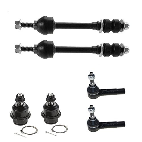 Detroit Axle - New 6pc Front Sway Bar End Links Lower Ball Joints  and  Outer Tie Rod Ends for 2006-2009 Mitsubishi Raider -  2005-2011 Dodge Dakota