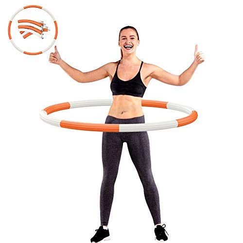 Yibaision 2.7lb Exercise Hoop for Adults Adult Hoops for Exercise Upgrade 8 Section Detachable Stainless Steel Workout Hoops with Thicker Premium Foam Burning Fat Weight Loss Yibaision 2.7lb Exercise Hoop for Adults Adult Hoops for Exercise Upgrade 8 Section Detachable Stainless Steel Workout Hoops with Thicker Premium Foam Burning Fat Weight Loss