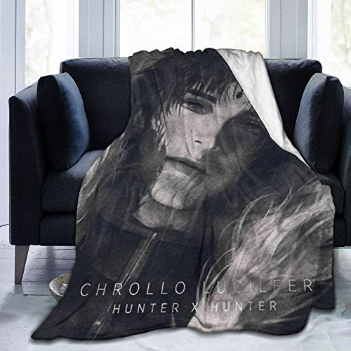 H-unter X H-unter Comics Anime Manga HXH Chrollo Lucilfer Sofa Throw Blanket Flannel Super Soft Fleece Bedspread Home Decor All Season For Bed Couch Living Room Medium 60 x 50 Inch?Travel?TEENS
