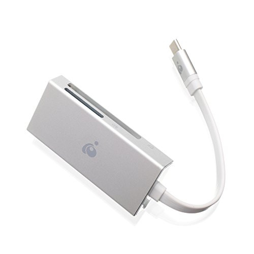 IOGEAR 3 In 1 USB-C Quantum Card Reader/Writer - CF, MicroSD, UHS-II SD, GFR3C15