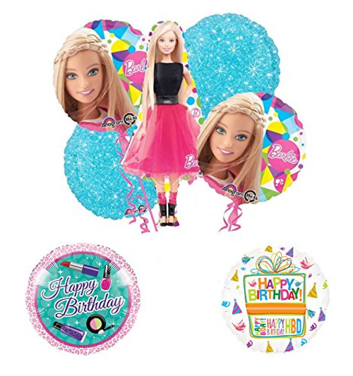 Barbie Doll Party Supplies and Birthday Balloon Bouquet Decorations Barbie Doll Party Supplies and Birthday Balloon Bouquet Decorations