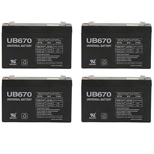 Universal Power Group 6V 7Ah SLA Replacement Battery for Battery Zone GZ670-4 Pack