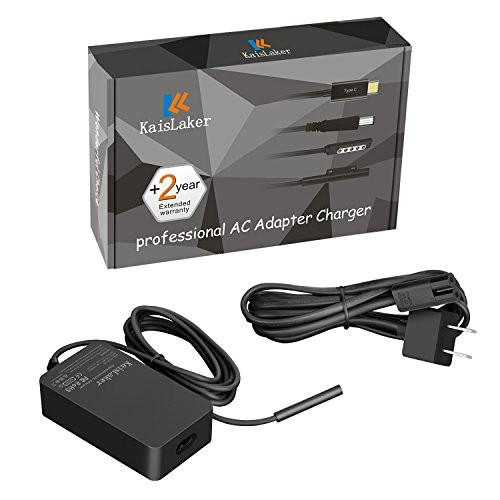 KaisLaker Surface Book Adapter Power Supply Charger for Microsoft Surface Pro 3 Pro 4 New Pro 5 Laptop Surface Pro (2017) Power Cord with 6.5Ft Model 1706 65W 15V 4A With USB 5V 1A /24 Months Warranty