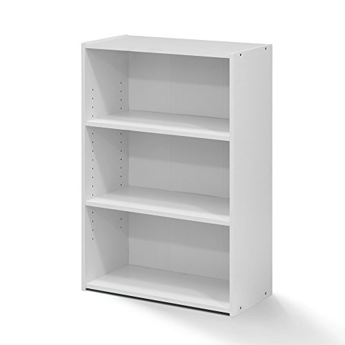 FURINNO Wright 3-Shelf Bookcase Soft White