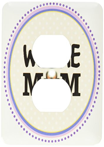 3dRose lsp_151835_6 Westie Dog Mom West Highland White Terrier Doggie Mama By Breed Doggy Lover Paw Print Owner 2 Plug Outlet Cover