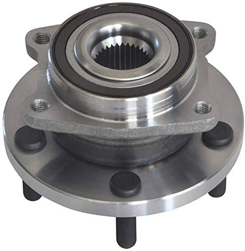 Detroit Axle - 5-Lug Front Wheel Bearing  and  Hub Assembly Wheel Bearing Hub Assembly 513263  ABS Encoder  Replacement for Dodge Avenger Sebring Cirrus 200