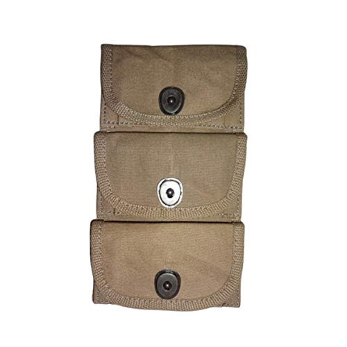 warreplica U.S. WWI 1917 3 Pocket Half Moon Clip .45 Cal Pouch with Belt - Reproduction