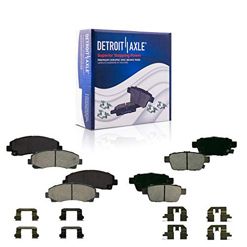 Detroit Axle - All  4  Front and Rear Ceramic Brake Pads Hardware for 2009 2010 2011 2012 2013 2014 Acura TL 2006 2007 2008 2009 2010 2011 Honda Ridgeline Detroit Axle - All  4  Front and Rear Ceramic Brake Pads Hardware for 2009 2010 2011 2012 2013 2014 Acura TL 2006 2007 2008 2009 2010 2011 Honda Ridgeline