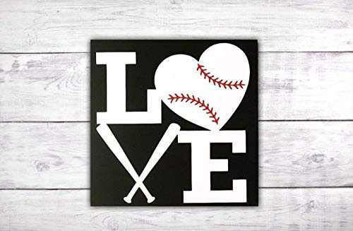 Love Baseball Decor   Baseball Bat Sign Kids Room Decor   Baseball Mom Gift   Baseball Gifts   Baseball Wall Art   Baseball Nursery -by LEADING EDGE DESIGNS