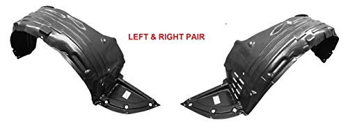 Parts N Go 2009-2014 Maxima Front Fender Liner Driver  and  Passenger Side Splash Guard Left Right Hand - NI1249119 63843ZX70A