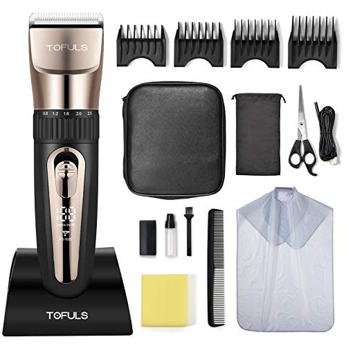 Hair Clippers - Professional Hair Clippers for Men Mens Hair clippers for Hair Cutting Electric Hair Trimmer for Men Haircut Cordless Rechargeable Hair Cutting Kit for barbers with LED Display Hair Clippers - Professional Hair Clippers for Men Mens Hair clippers for Hair Cutting Electric Hair Trimmer for Men Haircut Cordless Rechargeable Hair Cutting Kit for barbers with LED Display