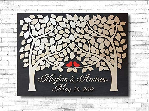 LOVE NILE 3D Wedding Guest Book Alternative Wood Two Families Become One Unique Wedding Tree Guest Book Wood Rustic Sign in Guestbook Alternative