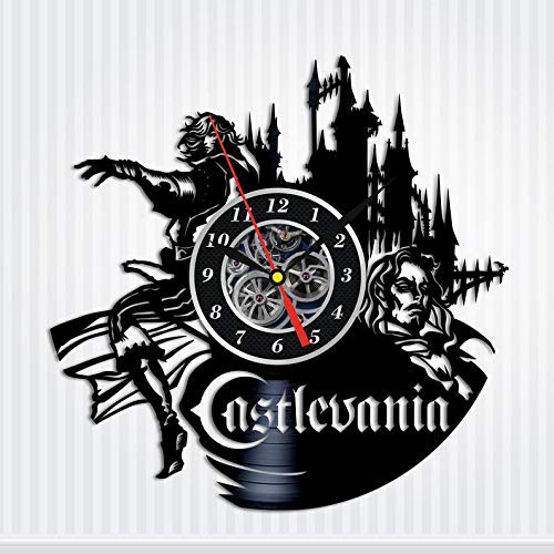 Castlevania Vinyl Record Wall Clock Castlevania Wall Art Castlevania Gifts for Gamer