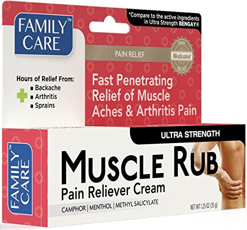 Family Care Pain Relief Cream - Maximum Strength Muscle Rub for Muscle Pain Relief Back Pain Relief Joint Pain and Foot Pain Relief 1 Tube Per Pack  24 Pack