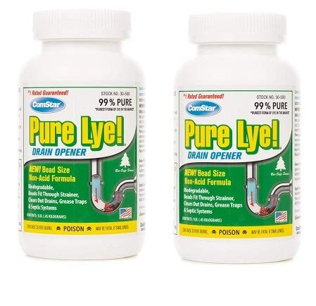 Comstar 024924305003 Pure Lye Bead Drain Opener 1 lb White  ?w? ???k White