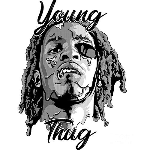 Young Thug poster Young Thug wall art Young Thug merch Young Thug artwork